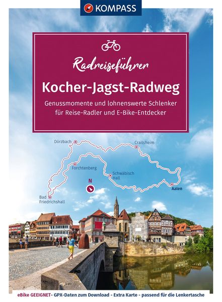 Produktbild: KOMPASS Radreiseführer Kocher-Jagst-Radweg | Julia Bihar