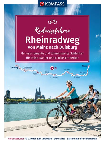 Produktbild: KOMPASS Radreiseführer Rheinradweg von Mainz bis Duisburg | Julia Bihar