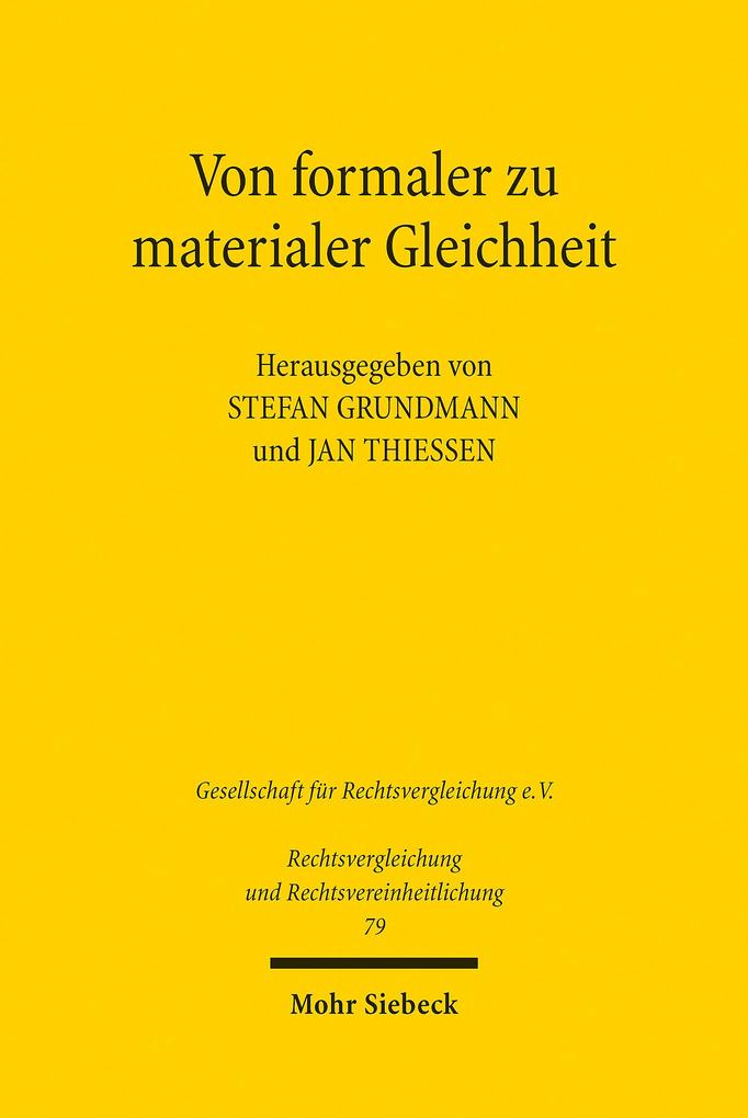 Produktbild: Von formaler zu materialer Gleichheit