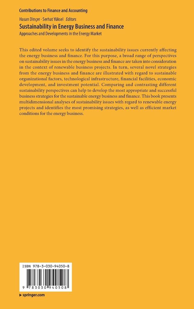 Weitere Ansicht: Sustainability in Energy Business and Finance