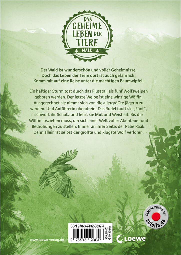 Weitere Ansicht: Das geheime Leben der Tiere (Wald, Band 1) - Die weiße Wölfin | Vanessa Walder