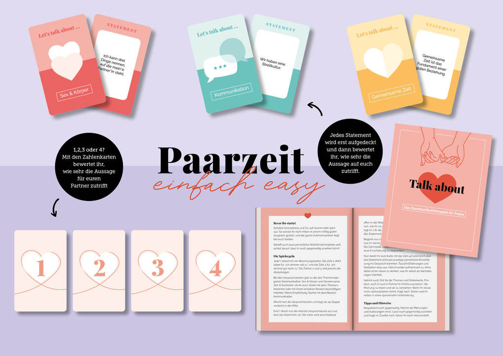 Weitere Ansicht: Kartenspiel: Talk about - Das Kommunikationsspiel für Paare | Carsten Müller