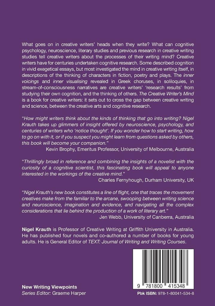 Weitere Ansicht: The Creative Writer's Mind | Nigel Krauth