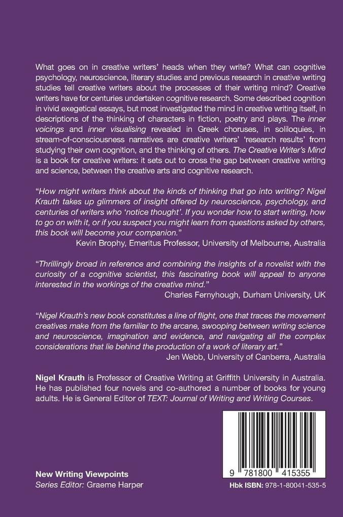 Weitere Ansicht: The Creative Writer's Mind | Nigel Krauth