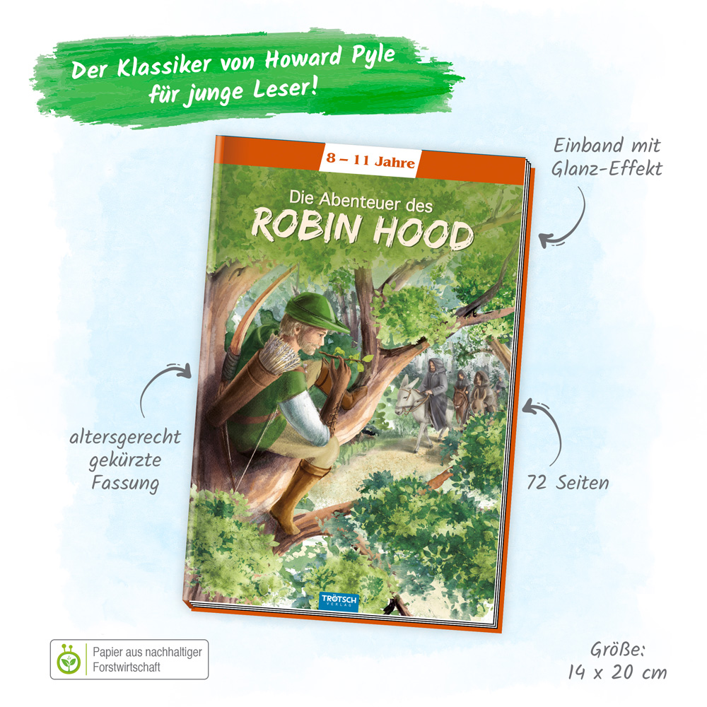Weitere Ansicht: Trötsch Kinderbuch Klassiker Die Abenteuer des Robin Hood