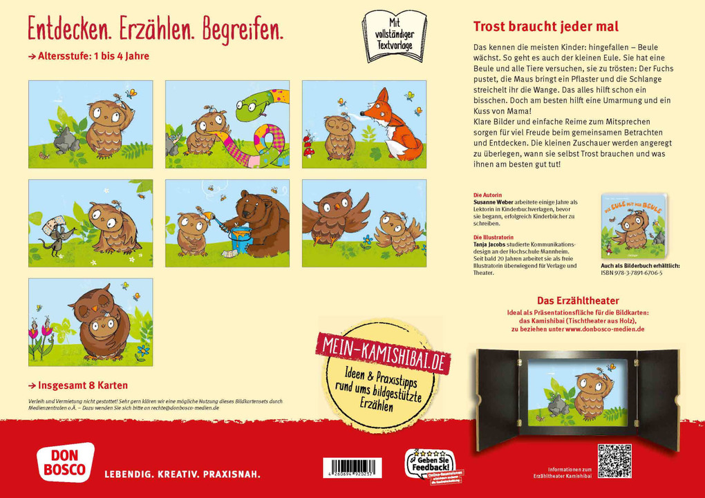 Weitere Ansicht: Die Eule mit der Beule. Kamishibai Bildkartenset | Susanne Weber