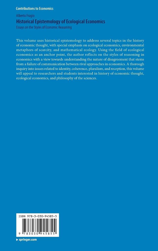 Weitere Ansicht: Historical Epistemology of Ecological Economics | Alberto Fragio