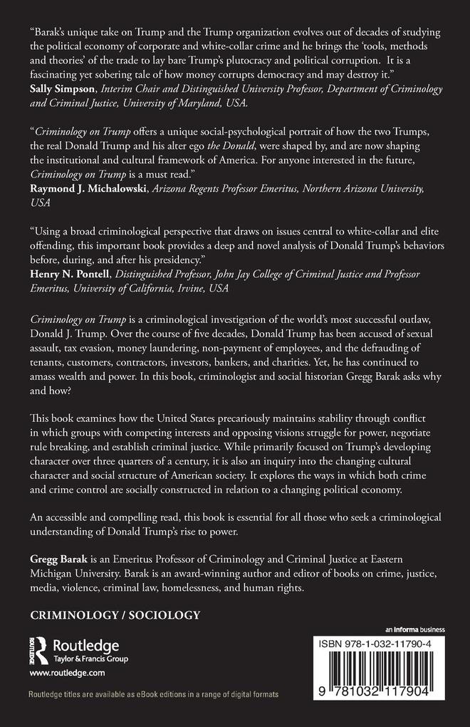 Weitere Ansicht: Criminology on Trump | Gregg Barak