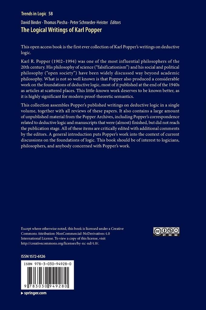 Weitere Ansicht: The Logical Writings of Karl Popper