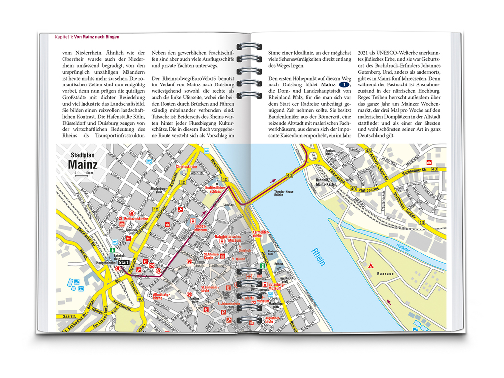 Weitere Ansicht: KOMPASS Radreiseführer Rheinradweg von Mainz bis Duisburg | Julia Bihar