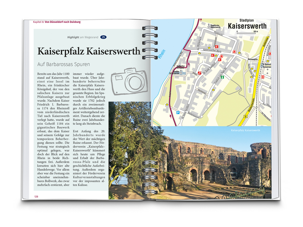 Weitere Ansicht: KOMPASS Radreiseführer Rheinradweg von Mainz bis Duisburg | Julia Bihar