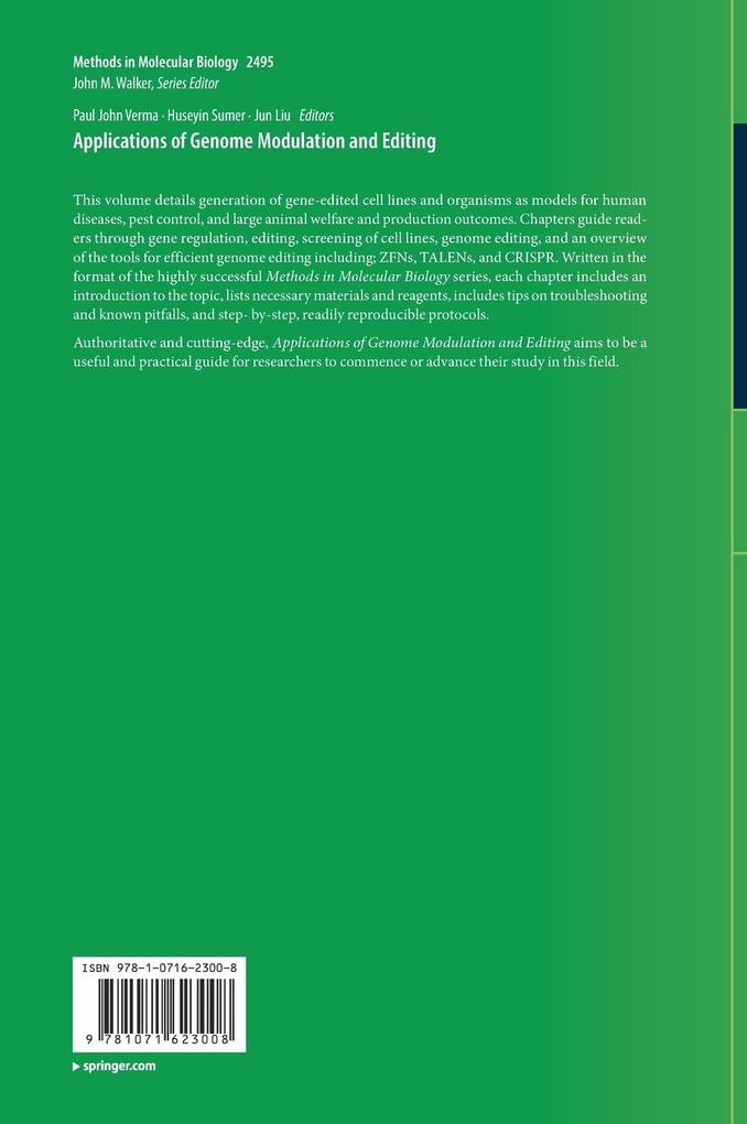 Weitere Ansicht: Applications of Genome Modulation and Editing