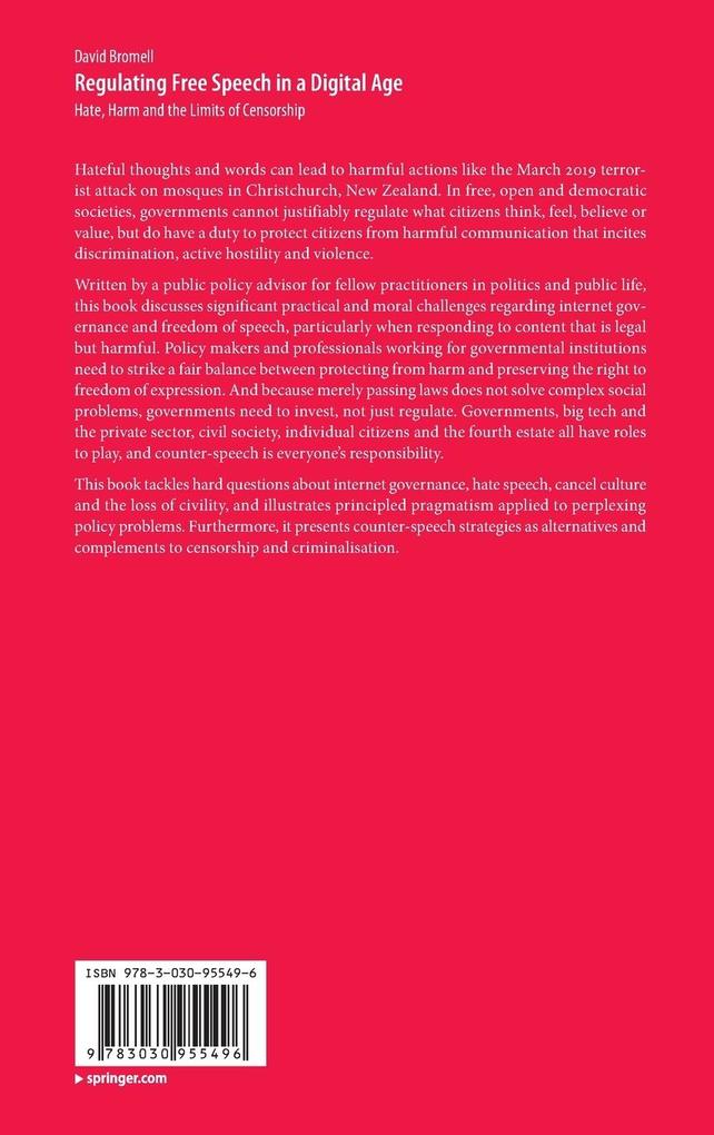 Weitere Ansicht: Regulating Free Speech in a Digital Age | David Bromell