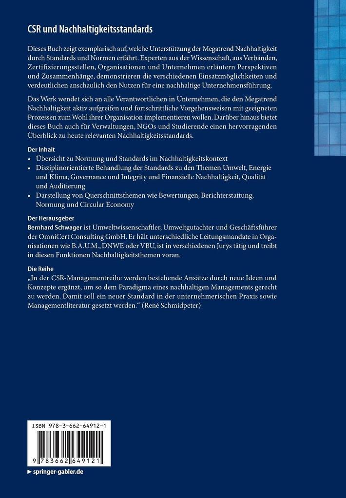 Weitere Ansicht: CSR und Nachhaltigkeitsstandards