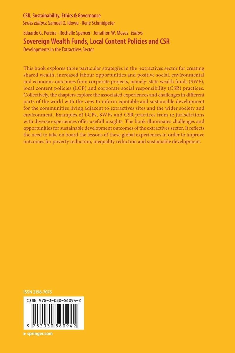 Weitere Ansicht: Sovereign Wealth Funds, Local Content Policies and CSR