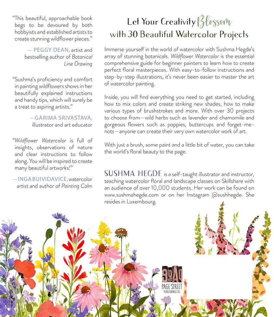 Weitere Ansicht: Wildflower Watercolor | Sushma Hegde