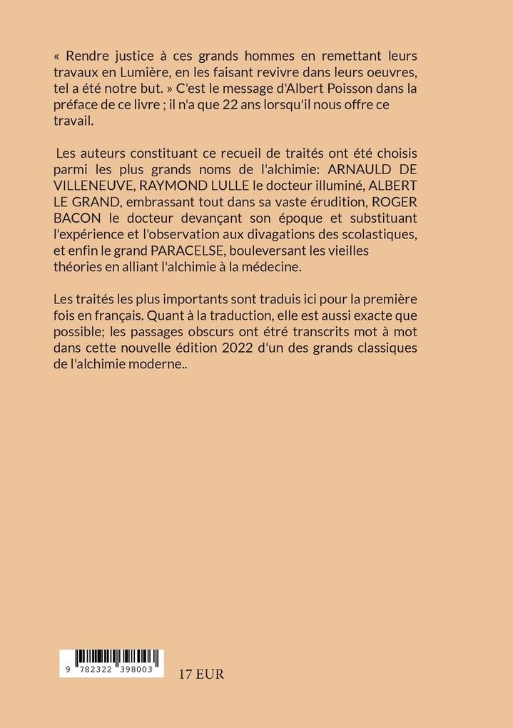 Weitere Ansicht: Cinq traités d'alchimie des plus grands philosophes | Albert Poisson