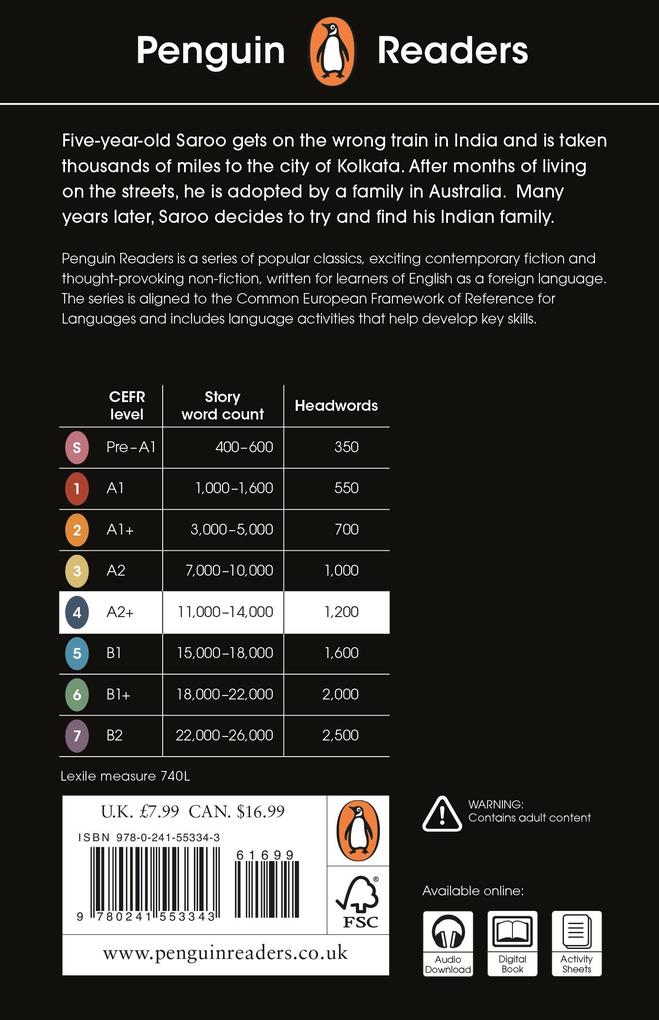 Weitere Ansicht: Penguin Readers Level 4: Lion (ELT Graded Reader) | Saroo Brierley