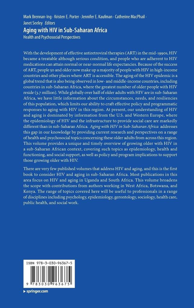 Weitere Ansicht: Aging with HIV in Sub-Saharan Africa