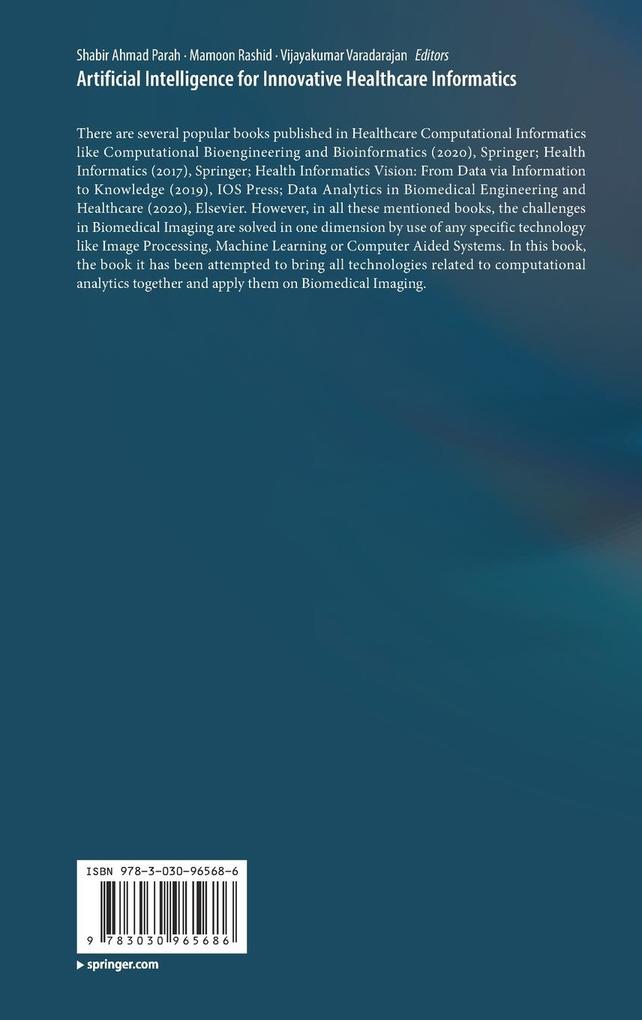 Weitere Ansicht: Artificial Intelligence for Innovative Healthcare Informatics