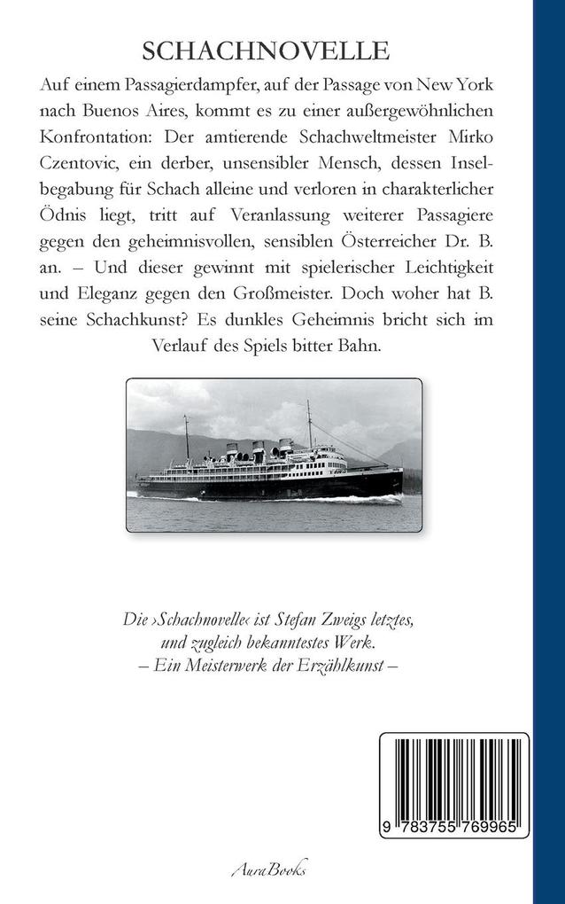 Weitere Ansicht: Schachnovelle | Stefan Zweig