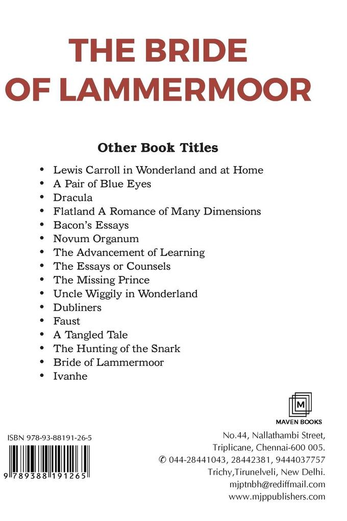 Weitere Ansicht: THE BRIDE OF LAMMERMOOR | Scott Walter