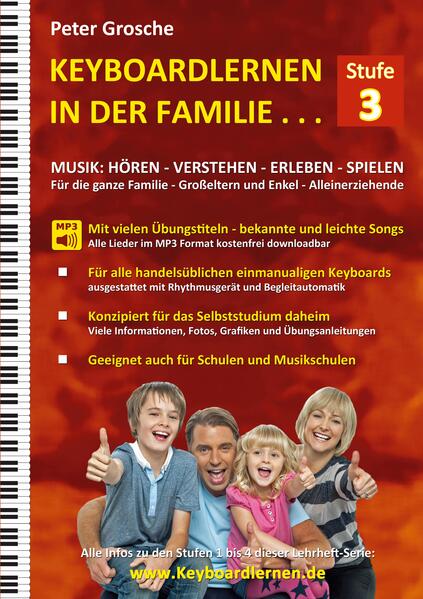 Produktbild: Keyboardlernen in der Familie (Stufe 3) | Peter Grosche