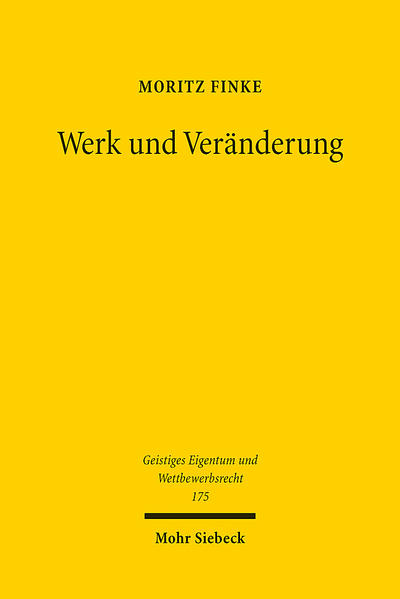 Produktbild: Werk und Veränderung | Moritz Finke