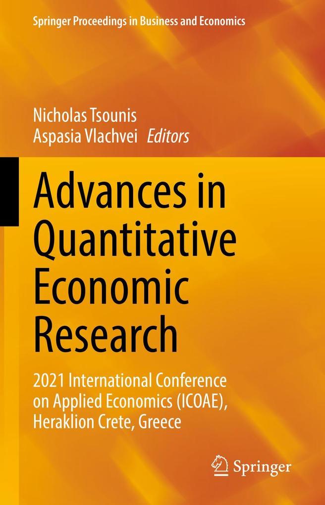 Produktbild: Advances in Quantitative Economic Research