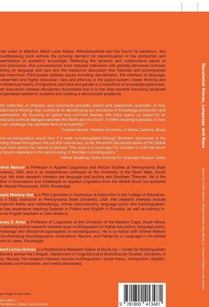 Weitere Ansicht: Decolonial Voices, Language and Race