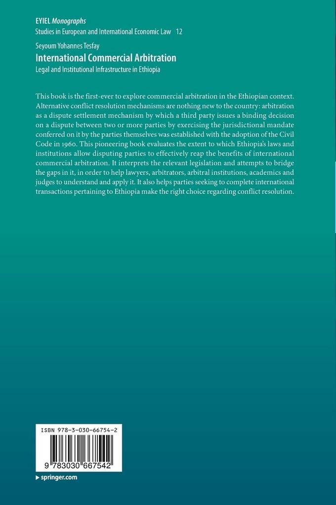 Weitere Ansicht: International Commercial Arbitration | Seyoum Yohannes Tesfay