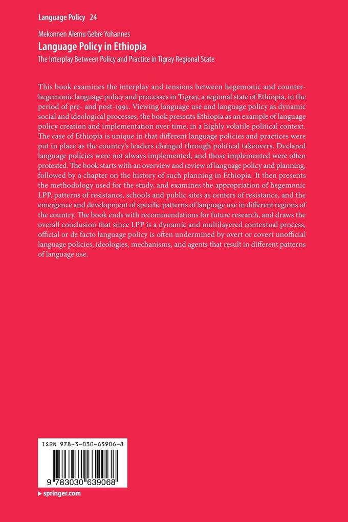 Weitere Ansicht: Language Policy in Ethiopia | Mekonnen Alemu Gebre Yohannes