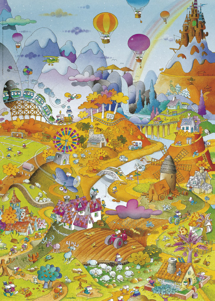 Weitere Ansicht: By The Field Puzzle 1000 Teile | Guillermo Mordillo