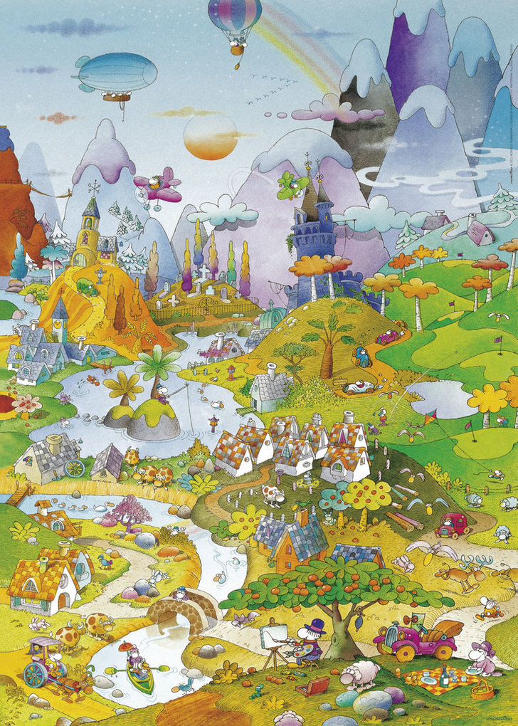 Weitere Ansicht: By The Lake Puzzle 1000 Teile | Guillermo Mordillo