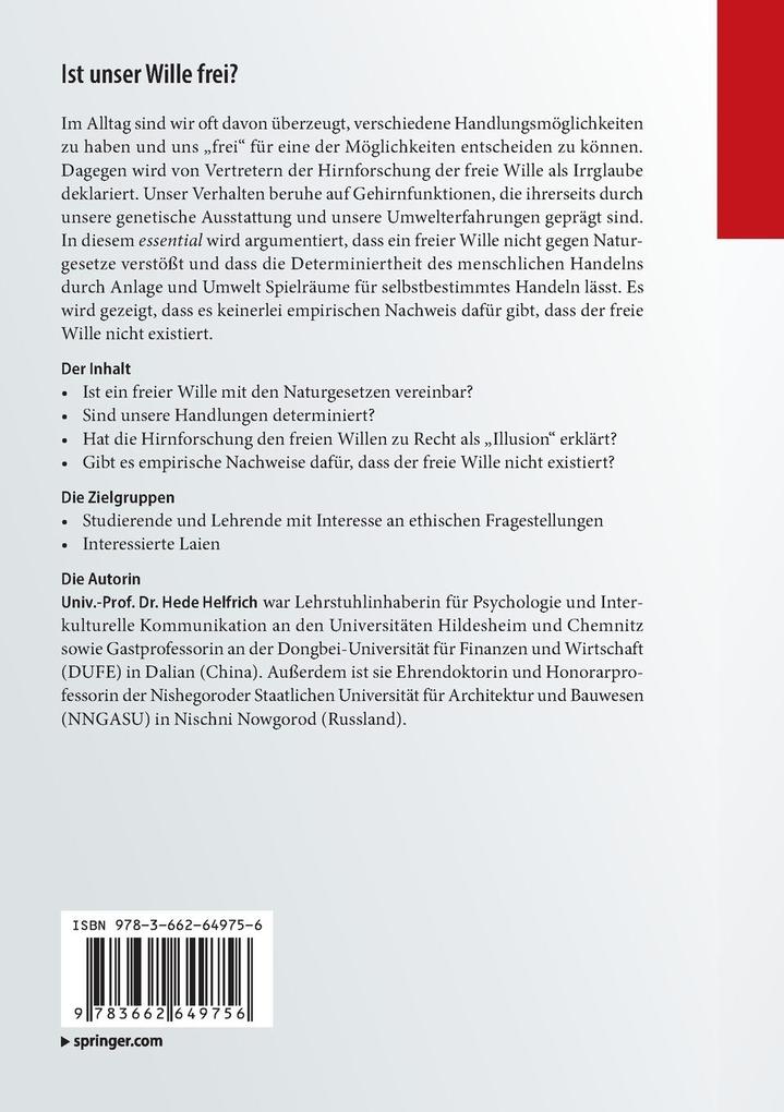 Weitere Ansicht: Ist unser Wille frei? | Hede Helfrich