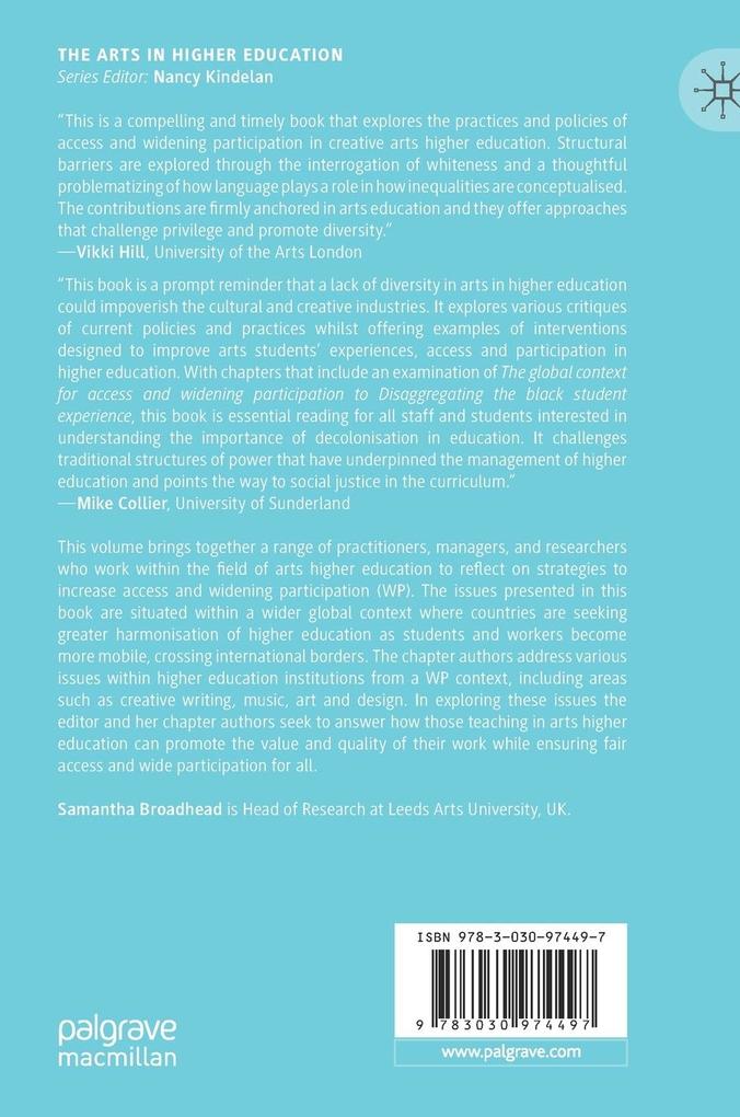 Weitere Ansicht: Access and Widening Participation in Arts Higher Education