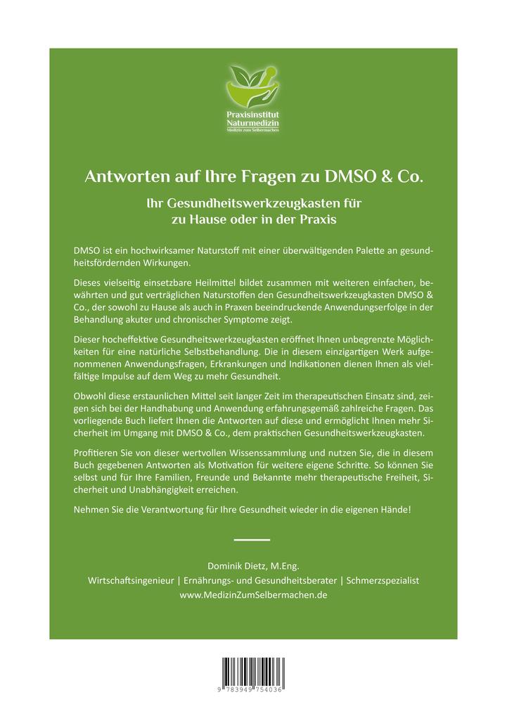 Weitere Ansicht: Antworten auf Ihre Fragen zu DMSO & Co. | Dominik Dietz, Dr. rer. nat. Hartmut P. A. Fischer, Hartmut Fischer