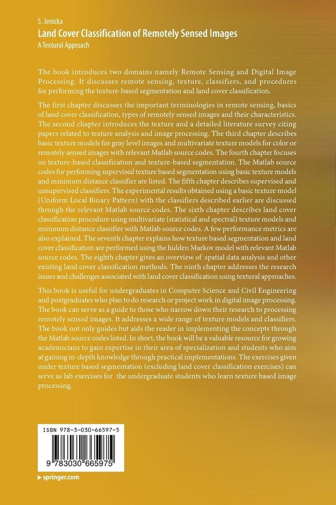 Weitere Ansicht: Land Cover Classification of Remotely Sensed Images | S. Jenicka
