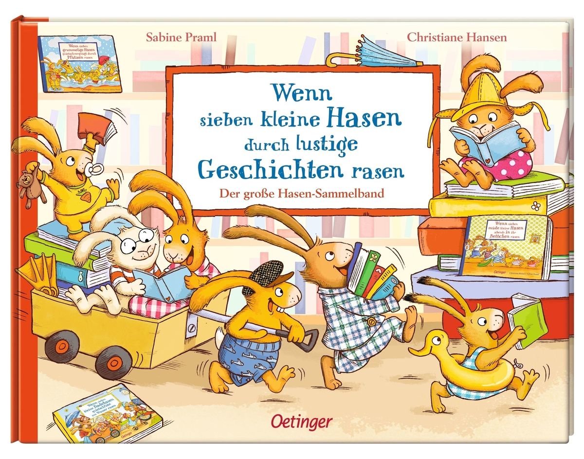 Weitere Ansicht: Wenn sieben kleine Hasen durch lustige Geschichten rasen | Sabine Praml