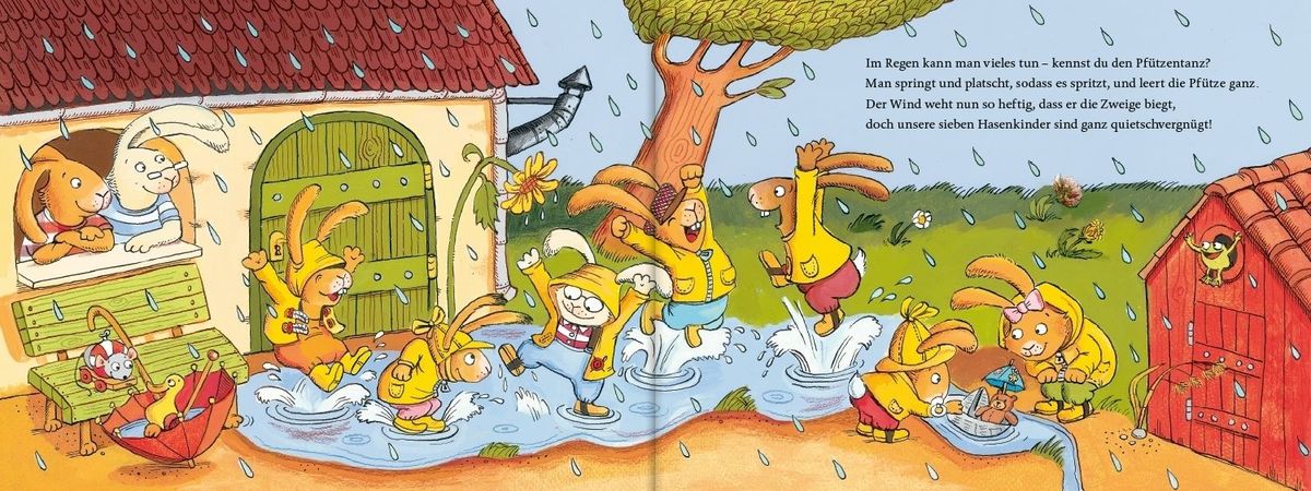 Weitere Ansicht: Wenn sieben kleine Hasen durch lustige Geschichten rasen | Sabine Praml