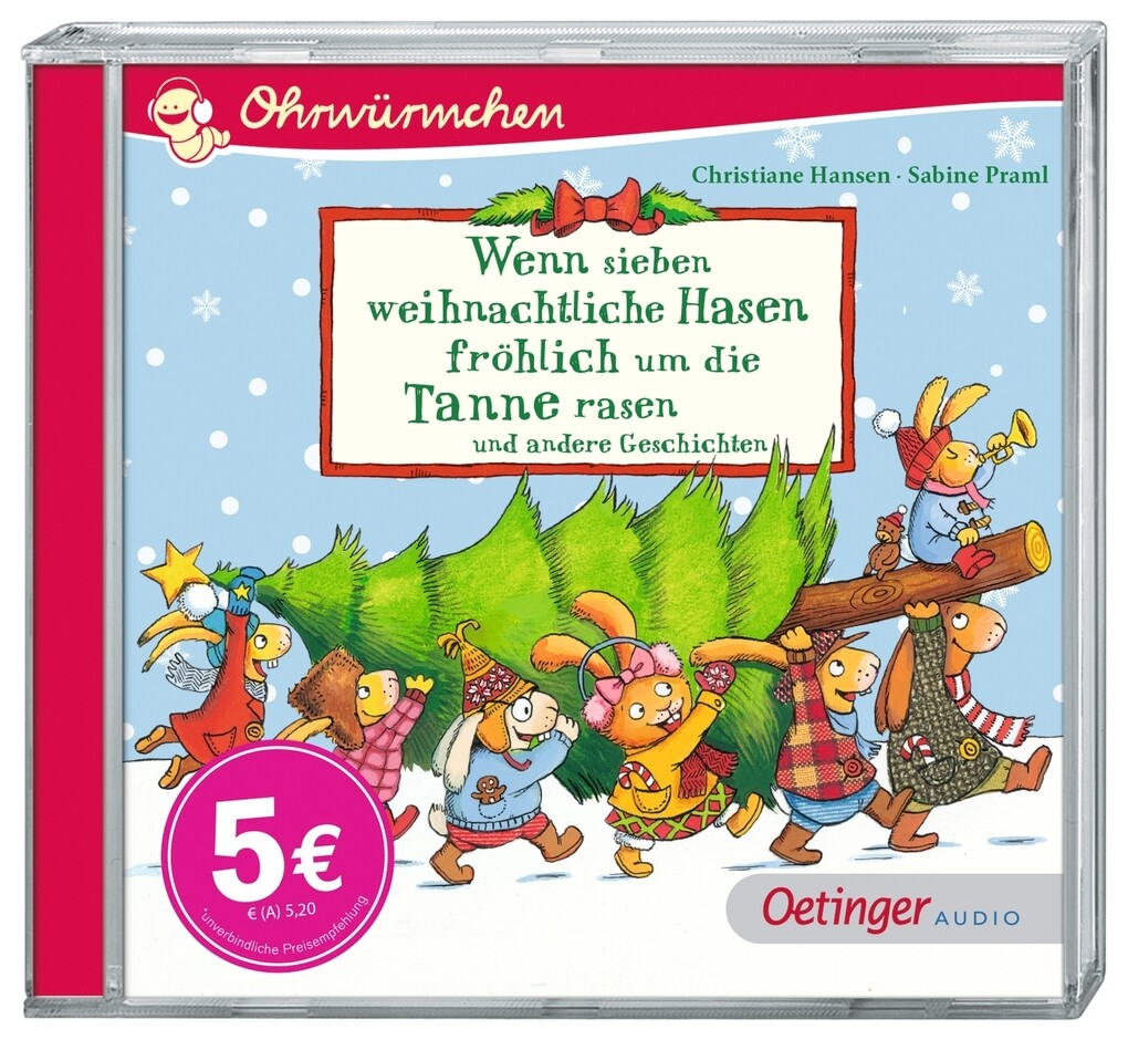 Weitere Ansicht: Wenn sieben weihnachtliche Hasen fröhlich um die Tanne rasen und andere Geschichten | Sabine Praml, Kerstin M. Schuld, Martina Badstuber, Anne Steinwart