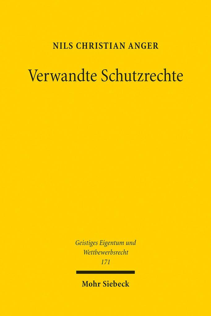 Produktbild: Verwandte Schutzrechte | Nils Christian Anger