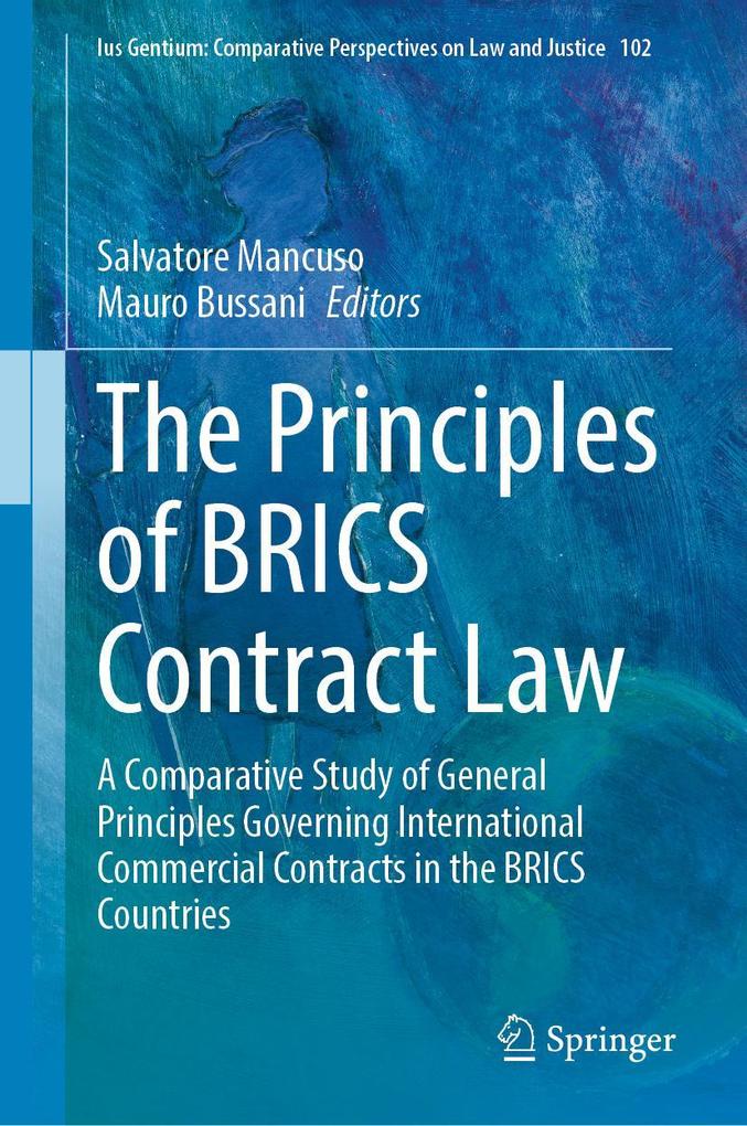 Produktbild: The Principles of BRICS Contract Law