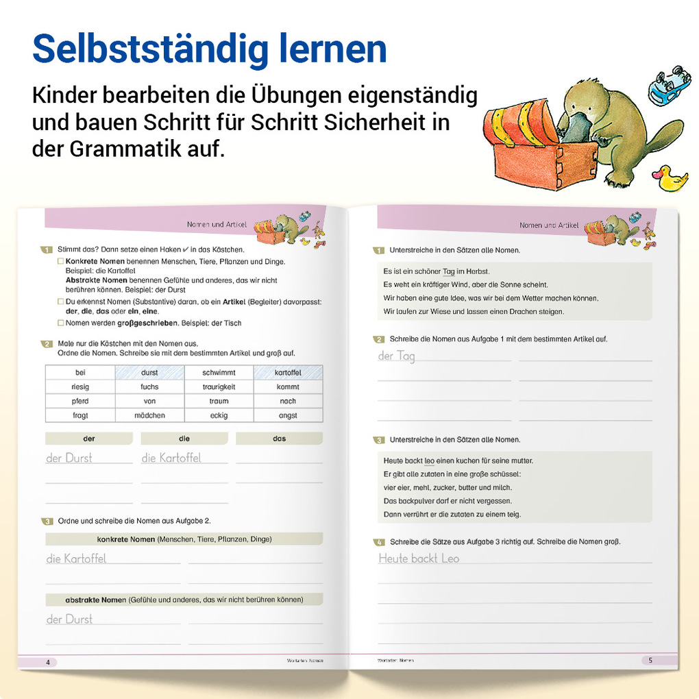 Weitere Ansicht: Grammatik mit Rico Schnabel, Klasse 4 | Stefanie Drecktrah, Mareike Hahn