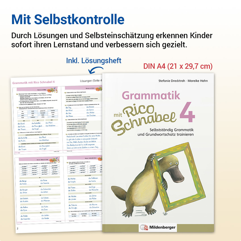 Weitere Ansicht: Grammatik mit Rico Schnabel, Klasse 4 | Stefanie Drecktrah, Mareike Hahn