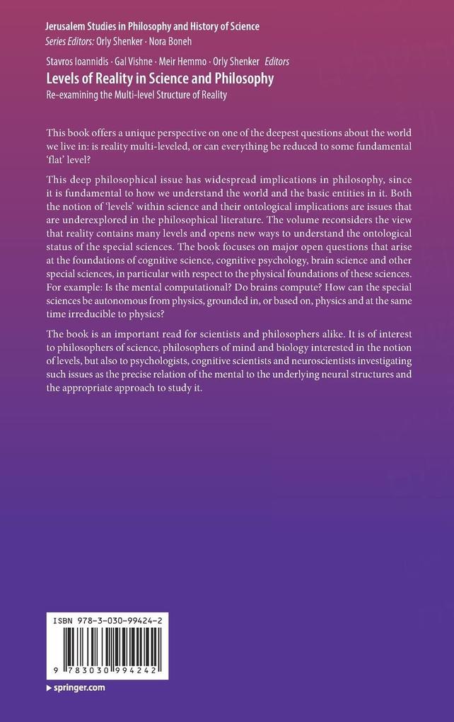 Weitere Ansicht: Levels of Reality in Science and Philosophy