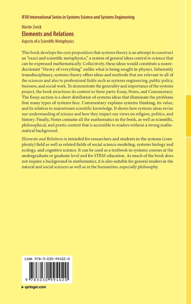 Weitere Ansicht: Elements and Relations | Martin Zwick