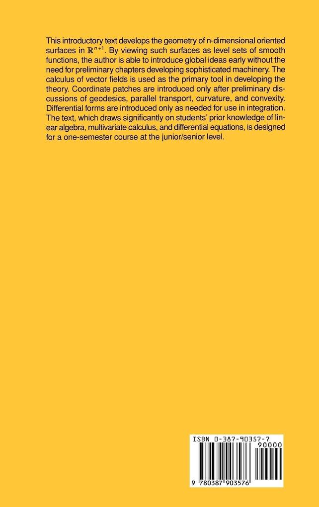 Weitere Ansicht: Elementary Topics in Differential Geometry | J. A. Thorpe