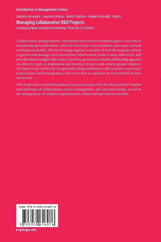 Weitere Ansicht: Managing Collaborative R&D Projects