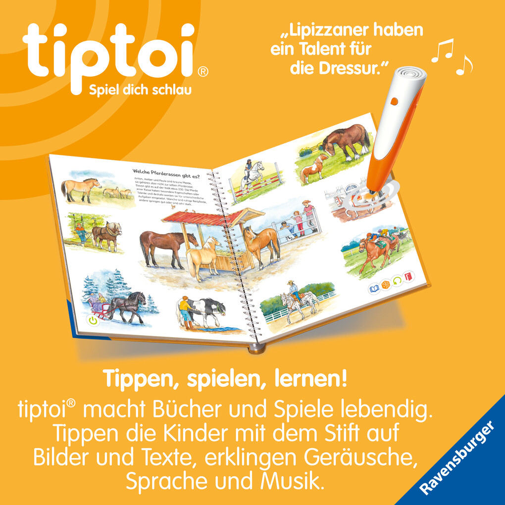 Weitere Ansicht: tiptoi® Wieso? Weshalb? Warum? Wir entdecken Pferde und Ponys | Susanne Gernhäuser